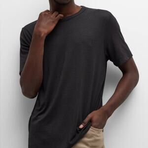 Theory Ryder Modal Jersey T-Shirt Black Multi Grey Size S